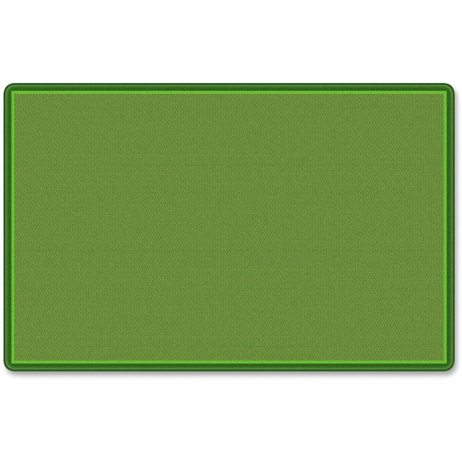 Flagship Carpets All-Over Weave Solid Color Rug - Classic - 12 ft Length x 90" Width - Green - Nylon