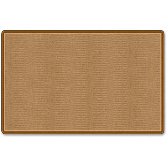 Flagship Carpets All-Over Weave Solid Color Rug - Classic - 99.96" Length x 69.96" Width - Tan - Nylon