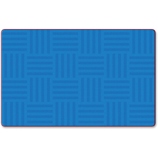 Flagship Carpets Solid Color Hashtag Rug - 13.16 ft Length x 10.75 ft Width - Blue