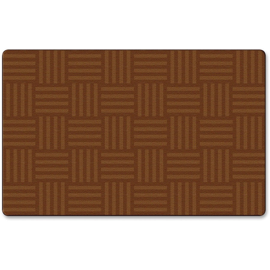 Flagship Carpets Solid Color Hashtag Rug - 13.16 ft Length x 10.75 ft Width - Chocolate