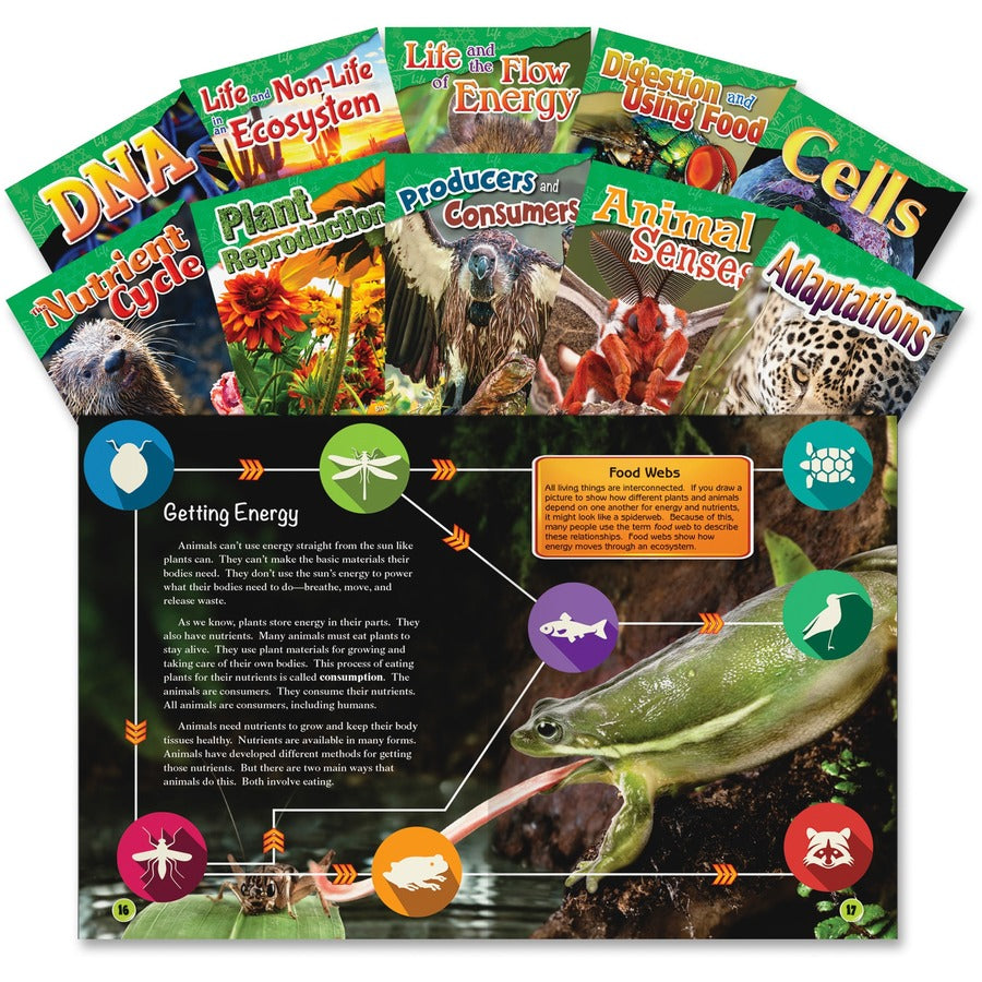 Shell Education Education 4&5 Grade Life Science Books Printed Book - Shell Educational Publishing Publication - Book - Grade 4-5 - 10/Set