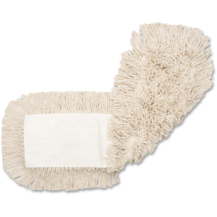 Genuine Joe Disposable Dust Mop Refill - 5" Width x 48" Length - Disposable, 4-ply, Cut Ends, Quick Drying, Launderable - Synthetic - Natural - 2.12 lb - 1 Each