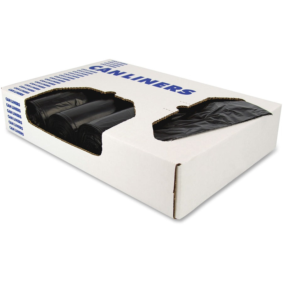 Heritage Dispenser Box Low-density Dark Liners - 60 gal Capacity - 58" Length x 38" Width x 1.20 mil (30 Micron) Thickness - Low Density - Black - Resin - 100 / Carton