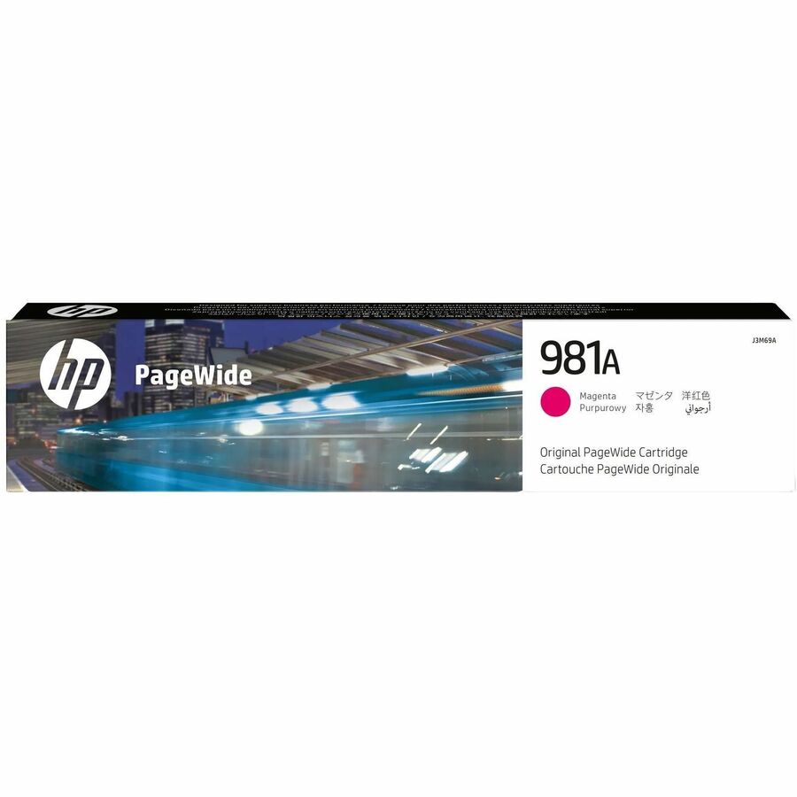 HP 981A (J3M69A) Original Page Wide Ink Cartridge - Single Pack - Magenta - 1 Each - 6000 Pages