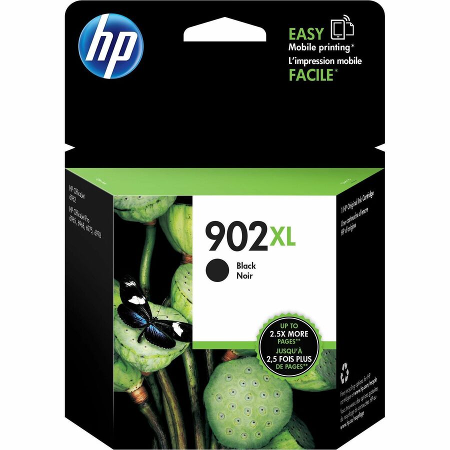 HP 902XL Original High Yield Inkjet Ink Cartridge - Black - 1 Each - 750 Pages