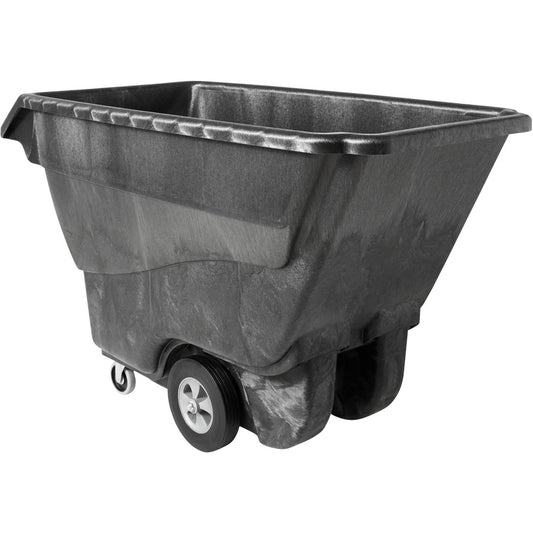 Rubbermaid Commercial Standard Duty Utility Truck - 1250 lb Load Capacity - Structofoam - 33" Width x 72" Depth x 43" Height - Black - 1 Each