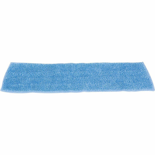 Rubbermaid Commercial Standard Microfiber Damp Mop - 5" Width x 18" Length - MicroFiber, Polyester, MicroFiber - Blue - 12 / Carton