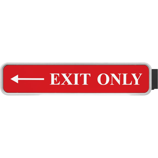 Xstamper Designer Double-sided Corridor Sign - 10" Holding Width x 2" Holding Height - Rectangular Shape - Double Sided - Rounded Corner - Plastic - Gray - 1 Each