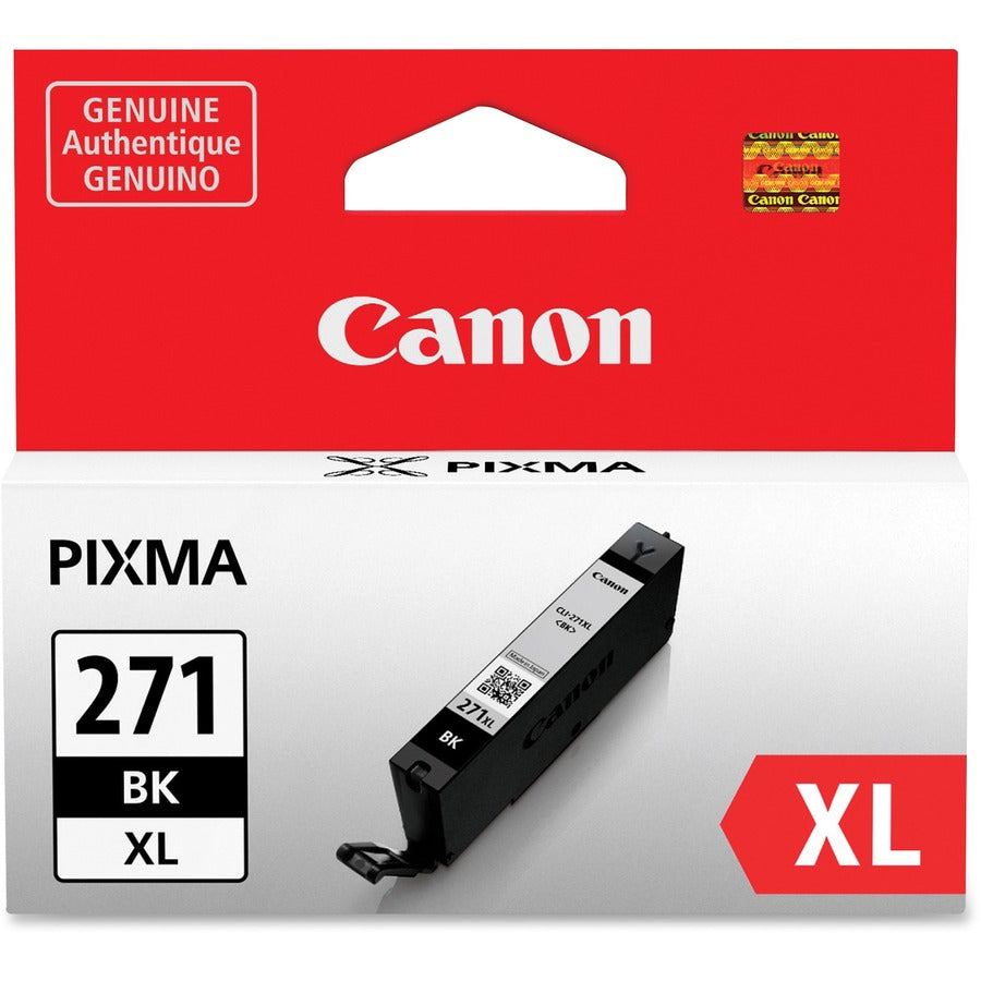 Canon CLI-271 Original High Yield Inkjet Ink Cartridge - Black - 1 Each - Inkjet - High Yield - Black - 1 Each
