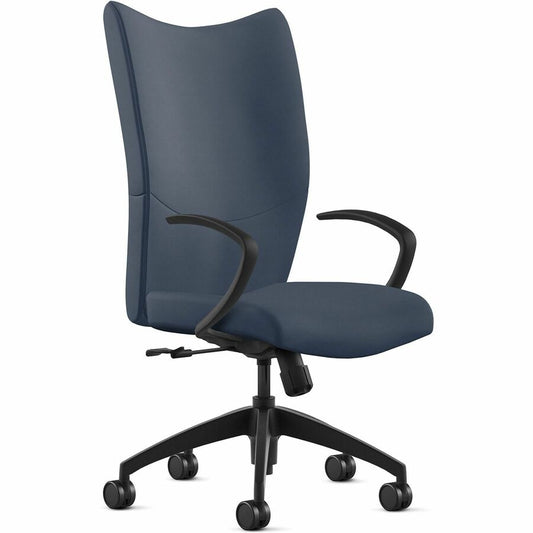 9 to 5 Seating High-Back Conference & Management - Baltic Seat Color - Leather Seat Material - Baltic Back Color - Leather Back Material - High Back - 5-star Base - 1 Each