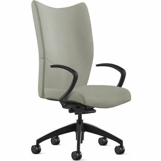 9 to 5 Seating High-Back Conference & Management - Mist Seat Color - Leather Seat Material - Mist Back Color - Leather Back Material - High Back - 5-star Base - 1 Each