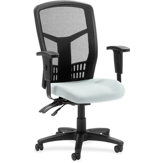 Lorell Executive High-back Mesh Chair - Castillo Breezy Seat Color - Vinyl Seat Material - Black Back Color - Mesh Back Material - Black Frame Color - Steel, Plastic Frame Material - High Back - 5-star Base - Breezy - 1 Each