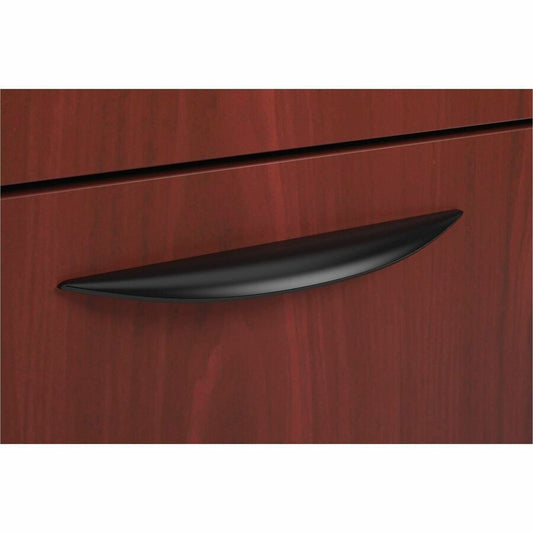 HON Classic Pull, Set of 2 - 0.88" Width x 0.50" Depth x 6.75" Height - Metal - Black - 2 / Pack
