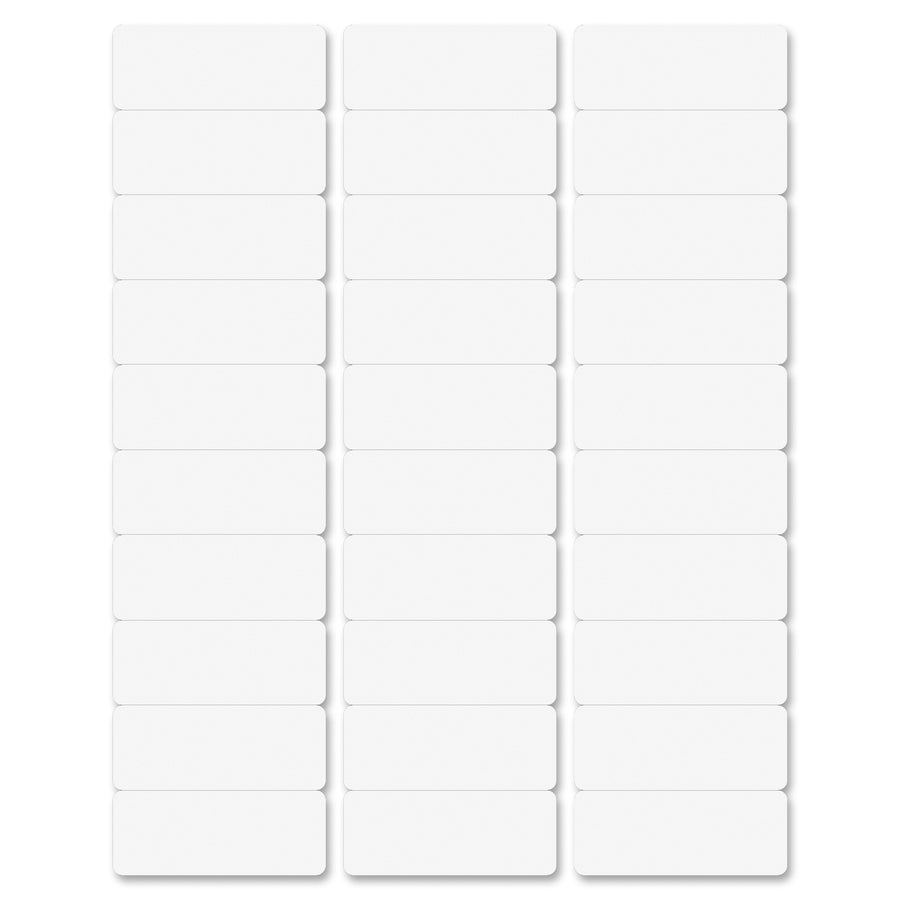 Business Source Multipurpose Address Labels - 1" Width x 2 5/8" Length - Permanent Adhesive - Laser, Inkjet - Bright White - 30 / Sheet - 500 Total Sheets - 1 Carton
