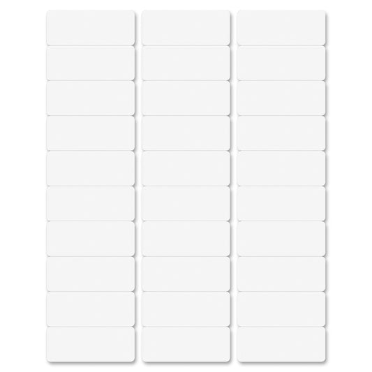 Business Source Multipurpose Address Labels - 1" Width x 2 5/8" Length - Permanent Adhesive - Laser, Inkjet - Bright White - 30 / Sheet - 500 Total Sheets - 1 Carton