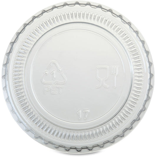 Genuine Joe Portion Cup Lid - Transparent, Clear - 50/Bag - 50 / Carton