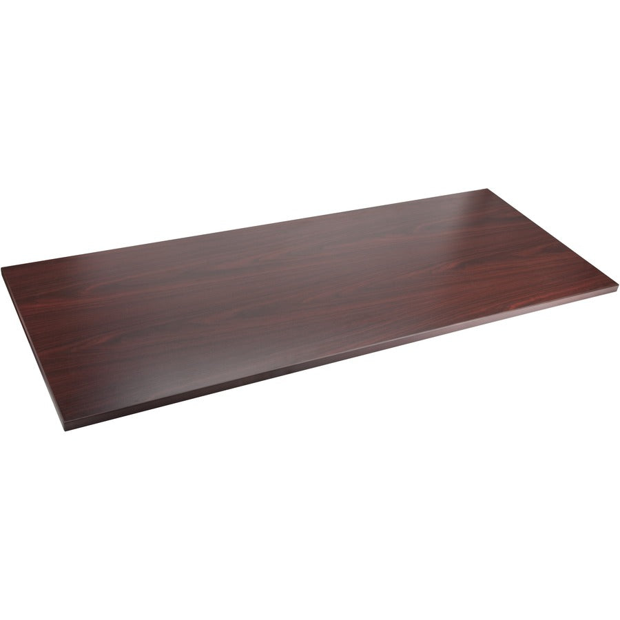 Lorell Relevance Series Tabletop - Rectangle Top - Contemporary Style - Height Adjustable - 72" Table Top Width x 30" Table Top Depth x 1" Table Top Thickness - Conferencing - Assembly Required - Mahogany, Laminated - 1 Each