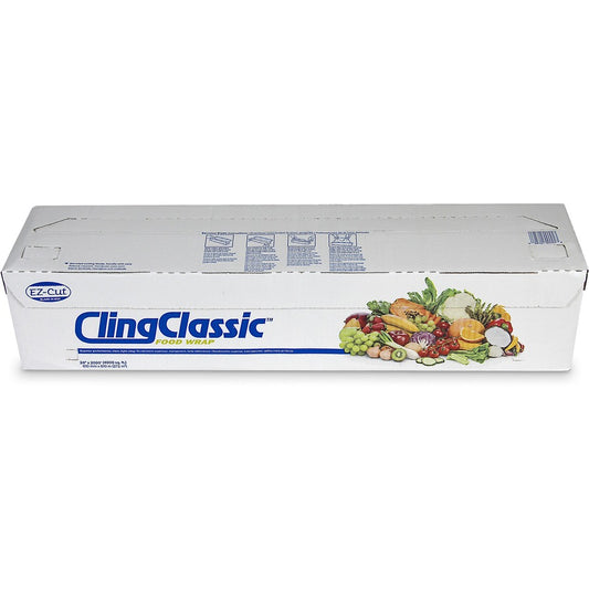 Berry Cling Classic Food Wrap - 24" Width x 2000 ft Length - Dispenser - Plastic - Clear - 1 Carton