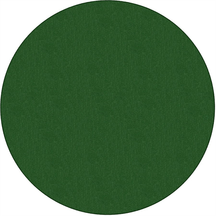 Flagship Carpets Classic Solid Color 6' Round Rug - Traditional - 72" Diameter - Circle - Clover - Nylon