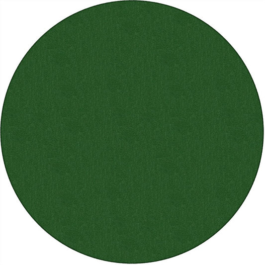 Flagship Carpets Classic Solid Color 6' Round Rug - Traditional - 72" Diameter - Circle - Clover - Nylon