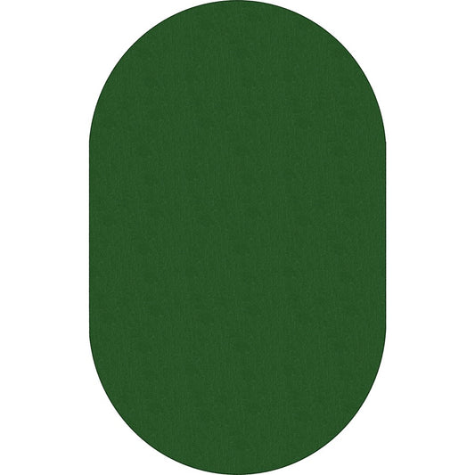Flagship Carpets Classic Solid Color 12' Oval Rug - Traditional - 91.20" Length x 12 ft Width - Oval - Clover - Nylon