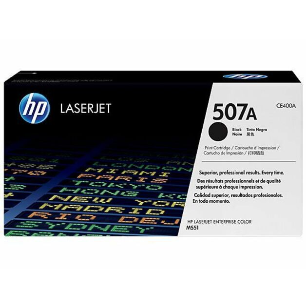 HP 507A Original Laser Toner Cartridge - Single Pack - Black - 1 Each - 5500 Pages