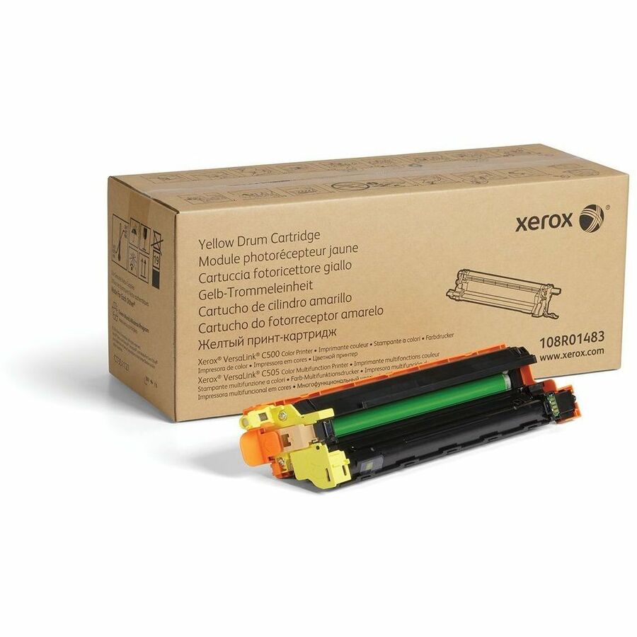 Xerox Genuine Yellow Drum Cartridge For VersaLink C500/C505 - Laser Print Technology - 40000 Pages - Yellow - 1 Each