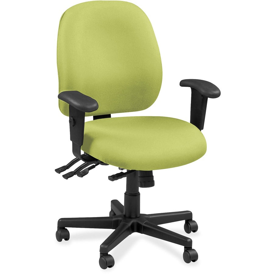 Eurotech Executive Chair - Dillon Apple Green - Vinyl, Fabric - 1 Each