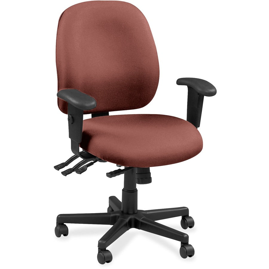 Eurotech Executive Chair - Dillon Cordovan - Vinyl, Fabric - 1 Each