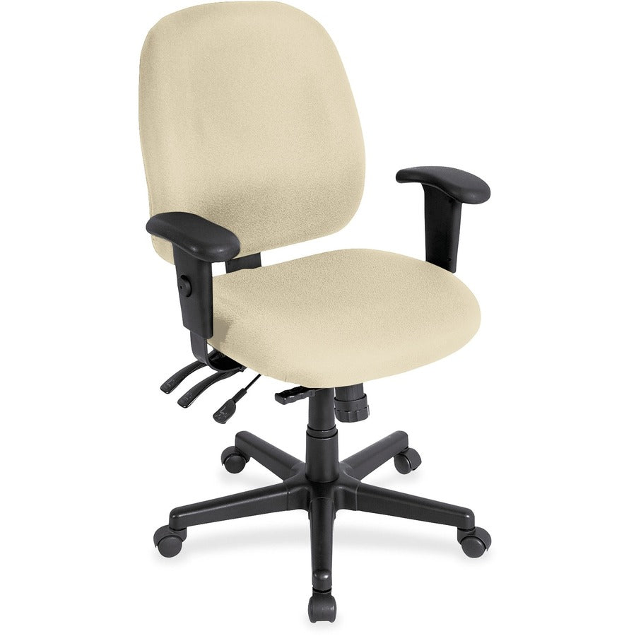 Eurotech 4x4sl with Seat Slider - Sand, Buff Seat Color - Vinyl Seat Material - Sand, Buff Back Color - Vinyl Back Material - 5-star Base - Dillon Buff - Armrest - 1 Each