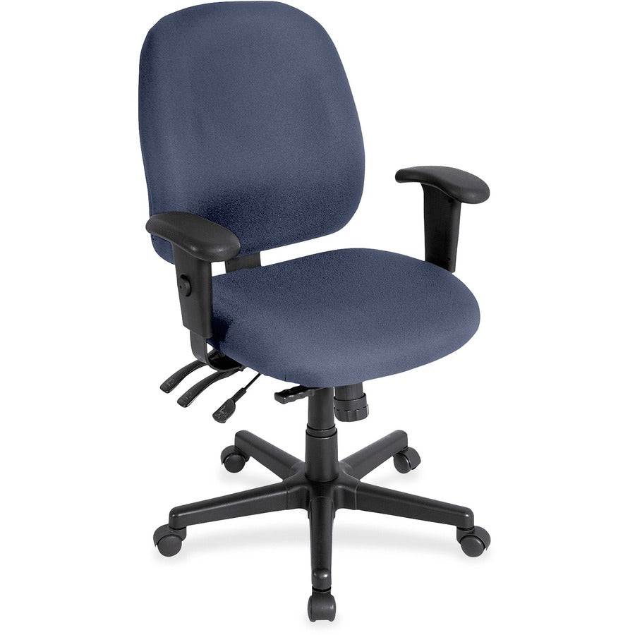 Eurotech 4x4sl with Seat Slider - Ocean, Blue Seat Color - Vinyl Seat Material - Ocean, Blue Back Color - Vinyl Back Material - 5-star Base - Dillon Ocean - Armrest - 1 Each