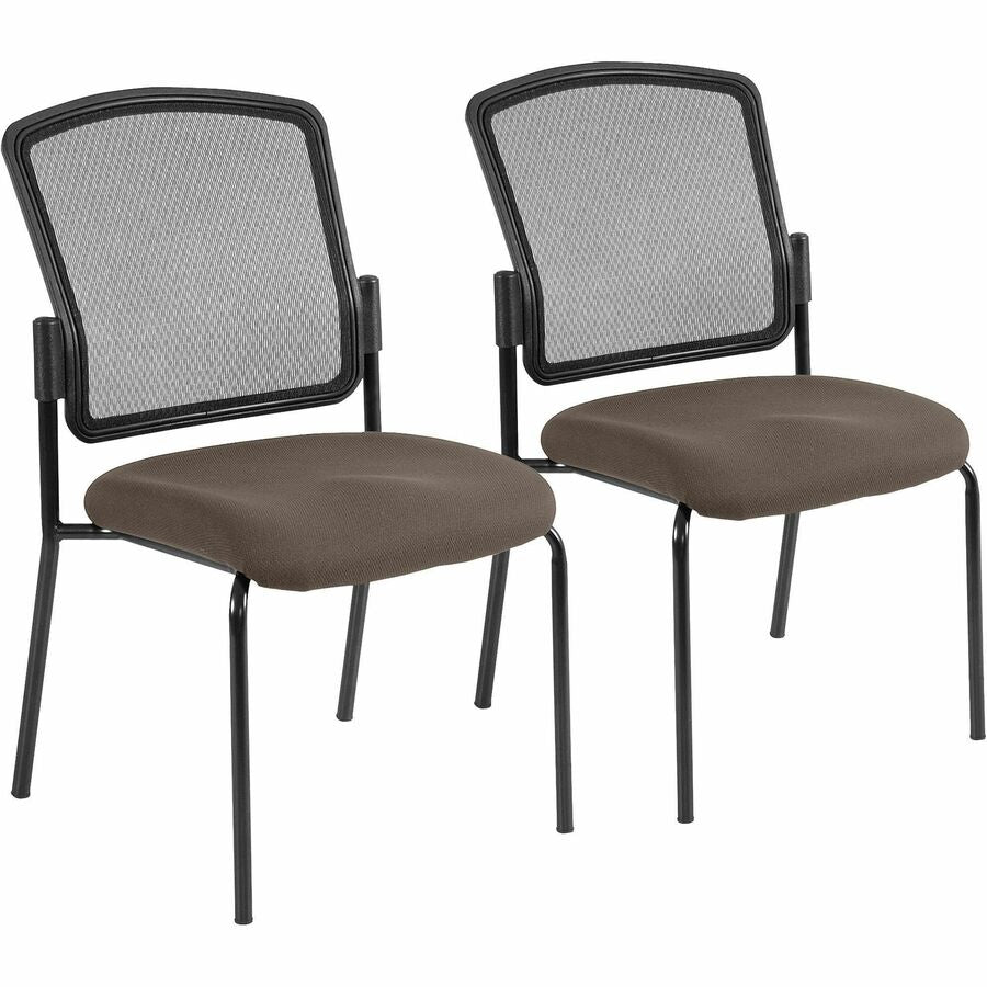Eurotech dakota 2 Stackable - Java Seat Color - Vinyl Seat Material - Four-legged Base - Dillon Java - 2 / Carton