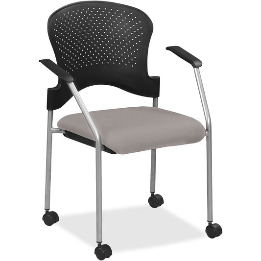 Eurotech Breeze Chair with Casters - Metal Seat Color - Vinyl Seat Material - Plastic Back Material - Gray Frame Color - Four-legged Base - Castillo Metal - 1 Each