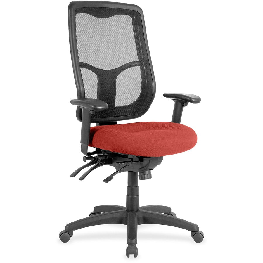 Eurotech Executive Chair - Fabric Seat Material - High Back - Canyon Red Rock - Vinyl - 1 Each