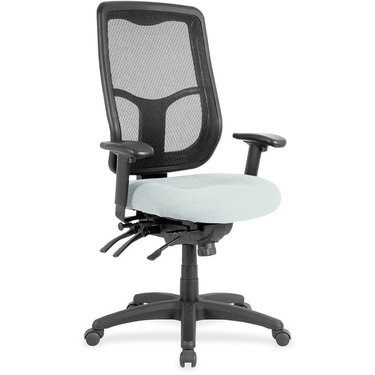 Eurotech Executive Chair - Fabric Seat Material - High Back - Castillo Breezy - Vinyl - 1 Each
