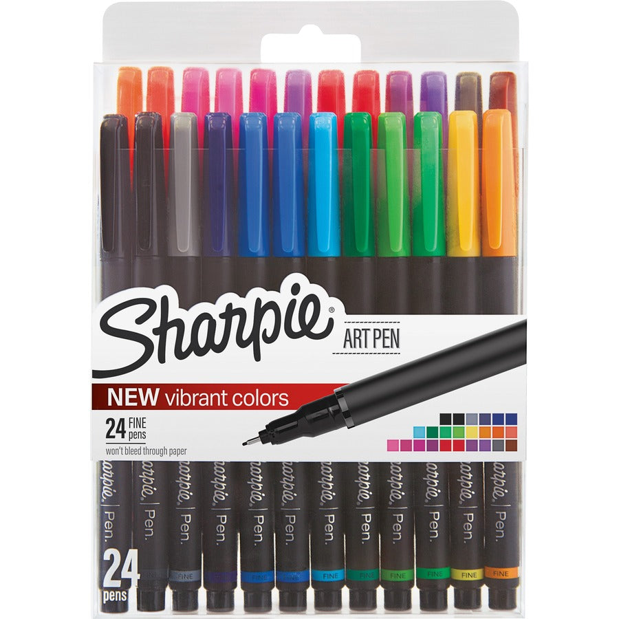 Sharpie Fine Point Art Pens - Assorted Ink - 24 / Pack