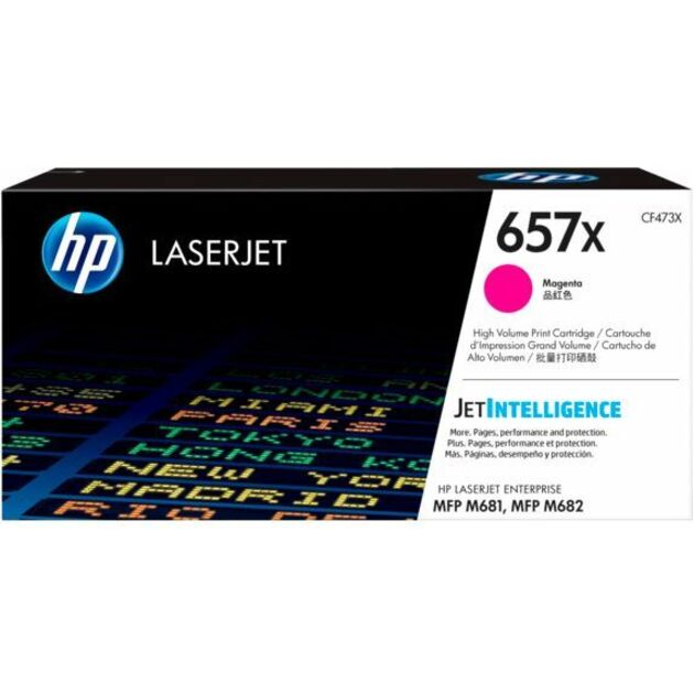 HP 657X (CF473X) Original High Yield Laser Toner Cartridge - Magenta - 1 Each - 23000 Pages