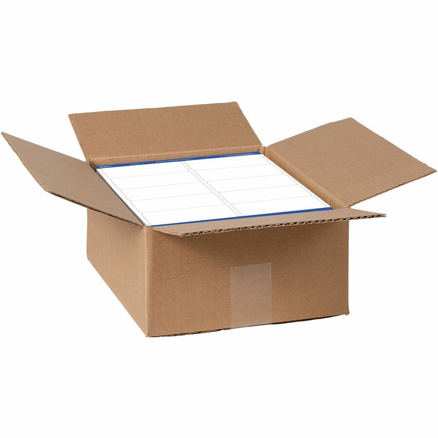 Avery&reg, 2" x 4" Labels, Ultrahold&reg, , 5,000 Labels (95523) - 2" Width x 4" Length - Permanent Adhesive - Rectangle - Laser - Matte White - Matte - Film - 10 / Sheet - 10 Total Sheets - 5000 Total Label(s) - 1 Box