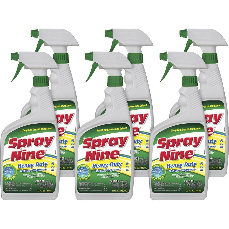 Permatex Heavy-Duty Cleaner/Degreaser w/Disinfectant - For Multi Surface, Multipurpose - Spray - 22 fl oz (0.7 quart) - Recommended For: Soil Remover, Bacteria Remover, Virus Remover, Germs Remover, Mold Remover, Mildew Remover, Grease Remover, Grime R...