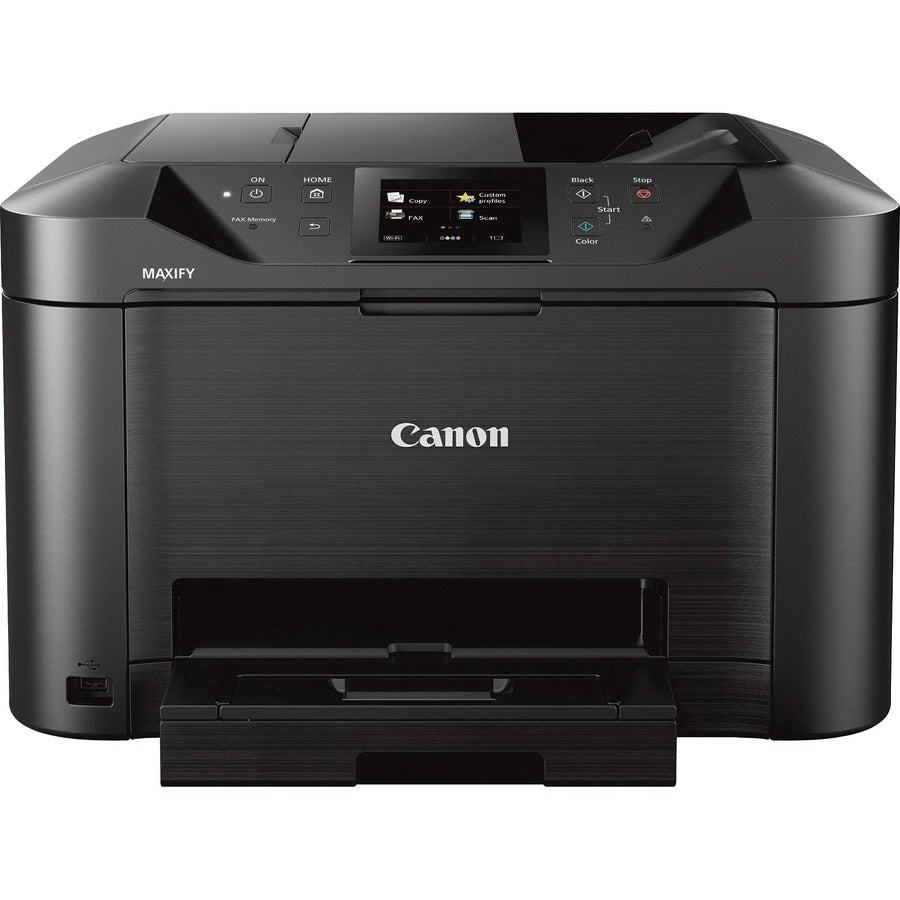 Canon MAXIFY MB5120 Wireless Inkjet Multifunction Printer - Color - Copier/Fax/Printer/Scanner - 600 x 1200 dpi Print - Automatic Duplex Print - 250 sheets Input - Color Scanner - 1200 dpi Optical Scan - Color Fax - Ethernet - Wireless LAN - Mopria - U...