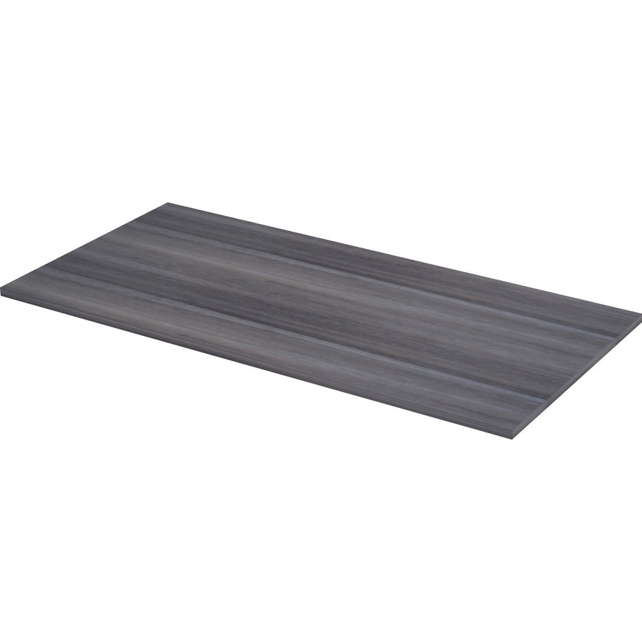 Lorell Relevance Series Tabletop - 59.9" Width x 29.5" Depth x 1" Thickness Table Top - Straight Edge - Finish: Charcoal, Laminate - Edge Banding - 1 Each