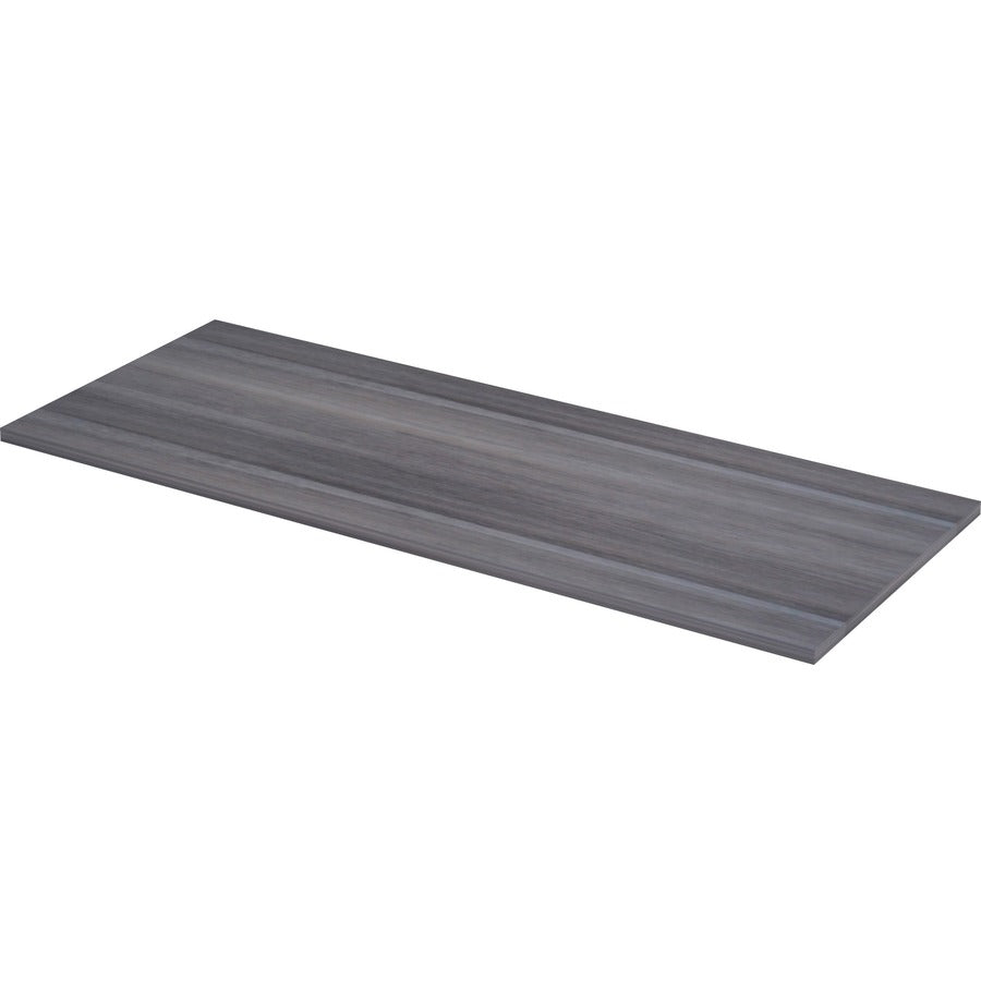 Lorell Relevance Series Tabletop - Rectangle - 59.9" Width x 23.6" Depth x 1" Thickness Table Top - Straight Edge - Finish: Charcoal, Laminate - Edge Banding - 1 Each