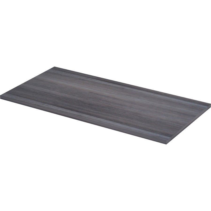 Lorell Relevance Series Tabletop - 47.6" Width x 23.6" Depth x 1" Thickness Table Top - Straight Edge - Finish: Charcoal, Laminate - Edge Banding - 1 Each