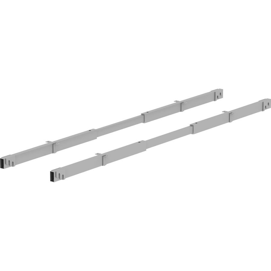 Lorell Adjustable Crossbar Set - 67" Width - Silver - 1 Set