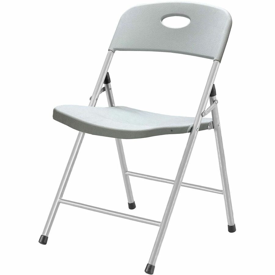 Lorell Heavy-duty Translucent Folding Chairs - Clear Seat Color - Plastic Seat Material - Clear Back Color - Plastic Back Material - 4 / Carton
