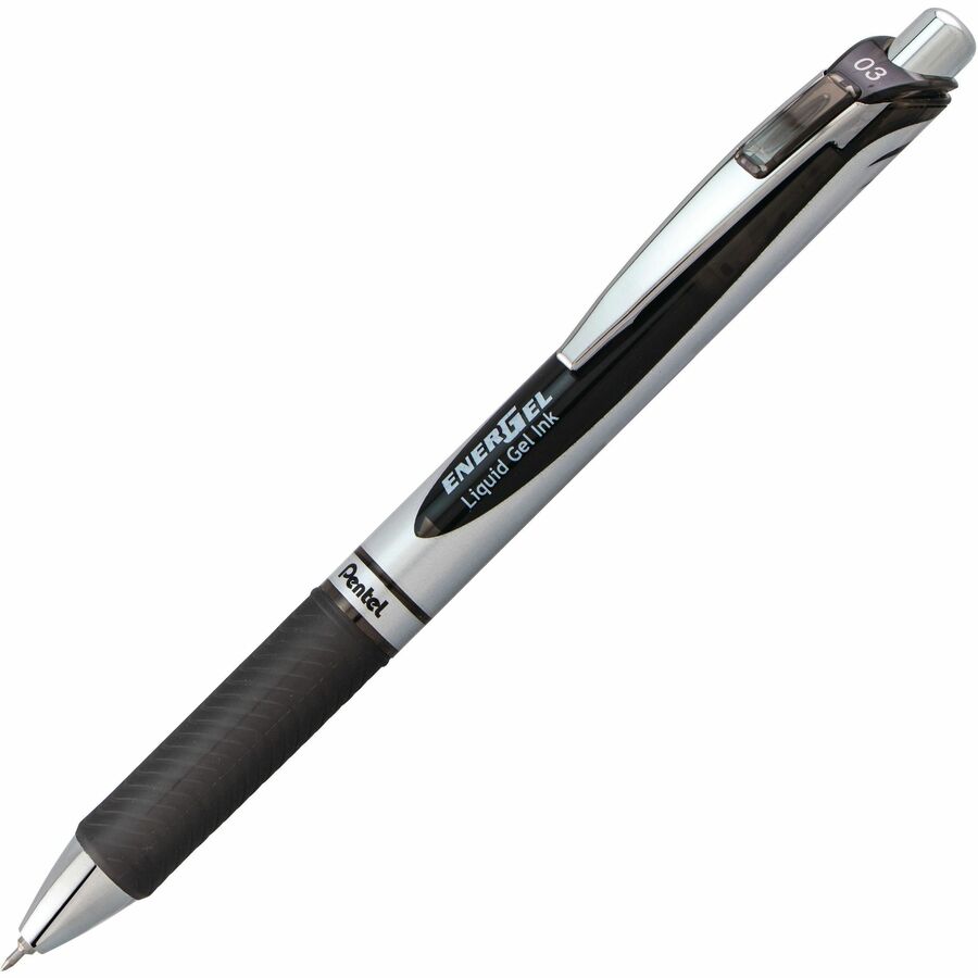 Pentel Deluxe RTX Retractable Pens - Refillable - Retractable - Black Ink - Gel-based - 12 / Dozen