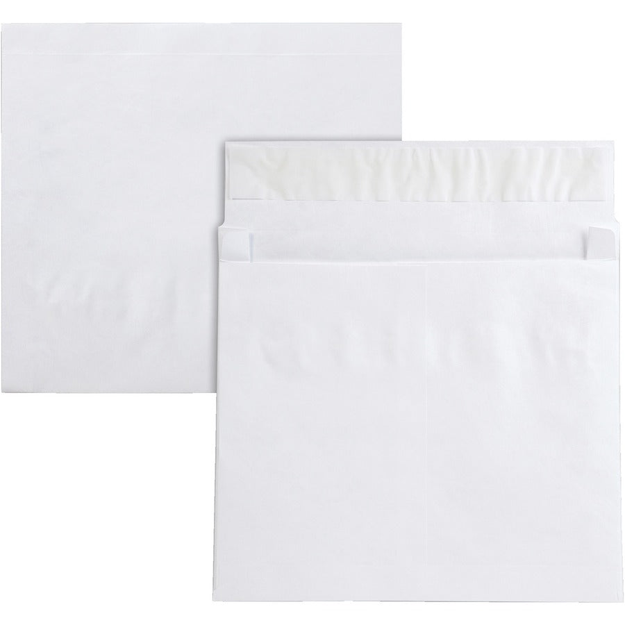 Quality Park 14 lb Mailer 2" Expansion Envelope - Expansion - Peel & Seal - White - Tyvek - 25 / Pack