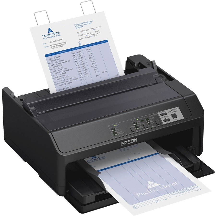 Epson FX-890II 9-pin Dot Matrix Printer - Monochrome - Energy Star - 738 cps Mono - 8.50" , 6.50" , 9.50" Width x 11" , 3.60" , 4.10" Length - USB - Parallel