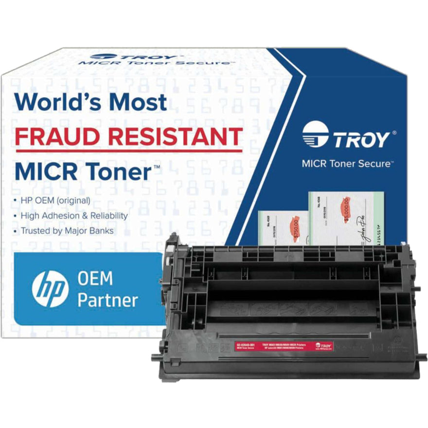 Troy Toner Secure Original MICR Laser Toner Cartridge CF237A - Black - 1 Each - 11000 Pages