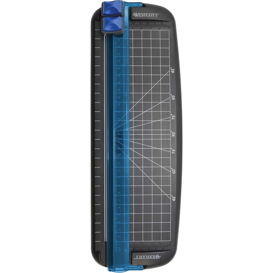 Westcott Multi-purpose Personal Trimmer - 9" Cutting Length - 3" Height x 6.4" Width x 17.6" Length - Spring-loaded Blade - Black - 1 Each